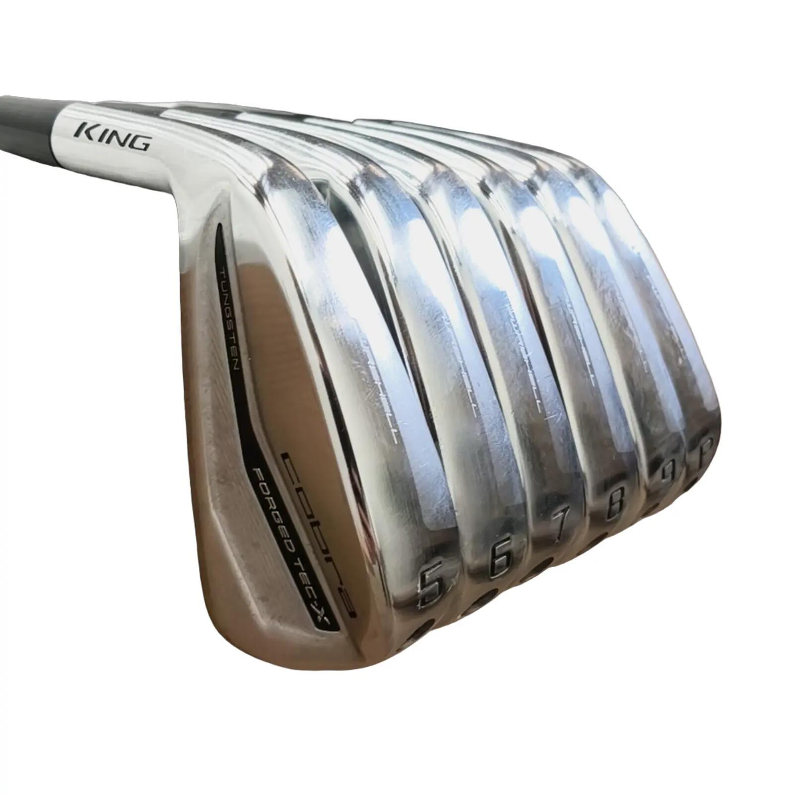 Zurdo Cobra King Forged Tec-X Juego de hierros / 5-PW / Flex Regular / Acero 3/7