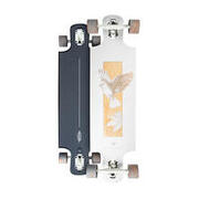 RAM Longboard Tavola completa 36.5" x 10" ABEC 9 Nivo bianco - beige