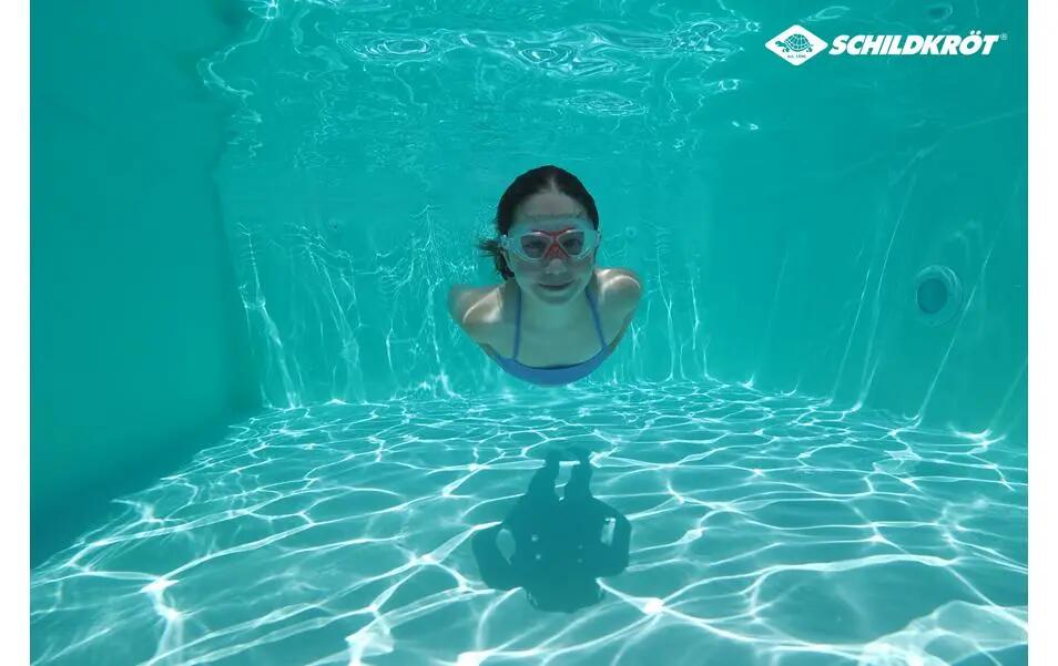 Schildkröt Lunettes de natation enfant rouge - Lunettes plongée silicone 3/3