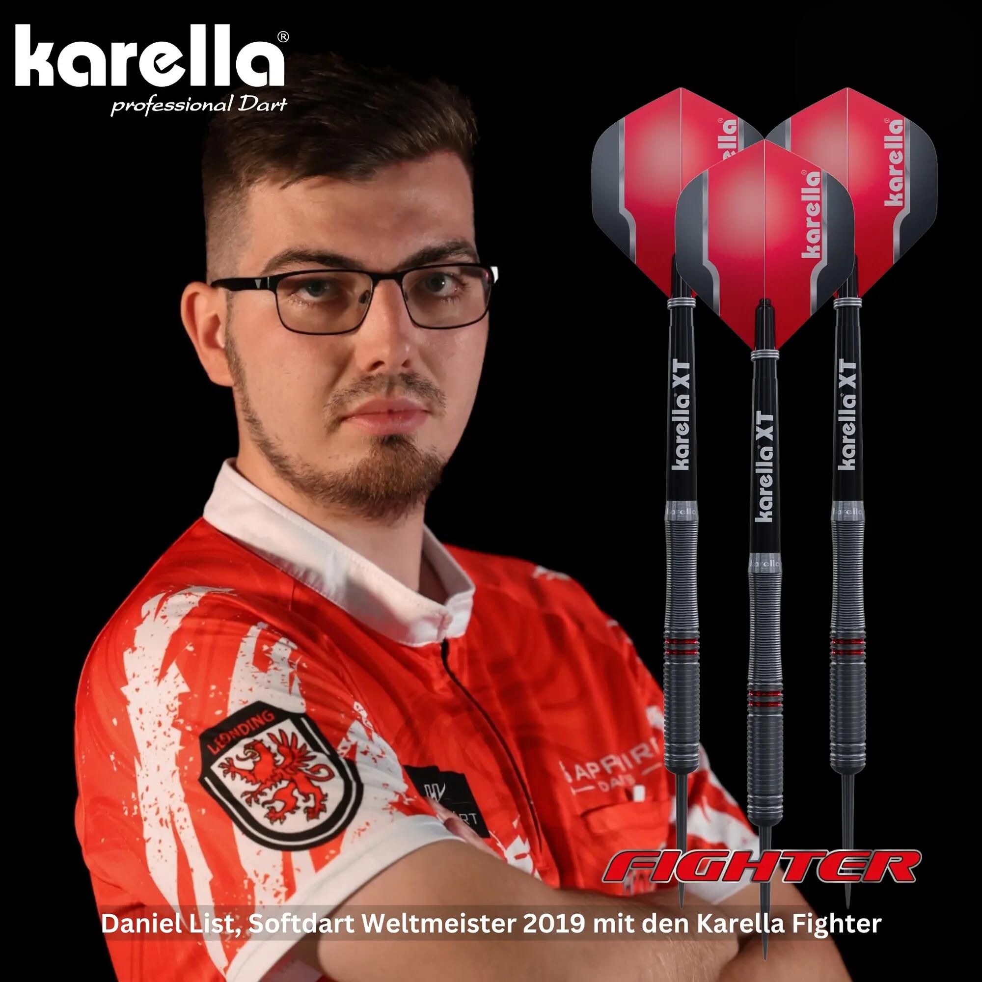 Karella Softdart Fighter 18g Schwarz, 3 Stück 7/7