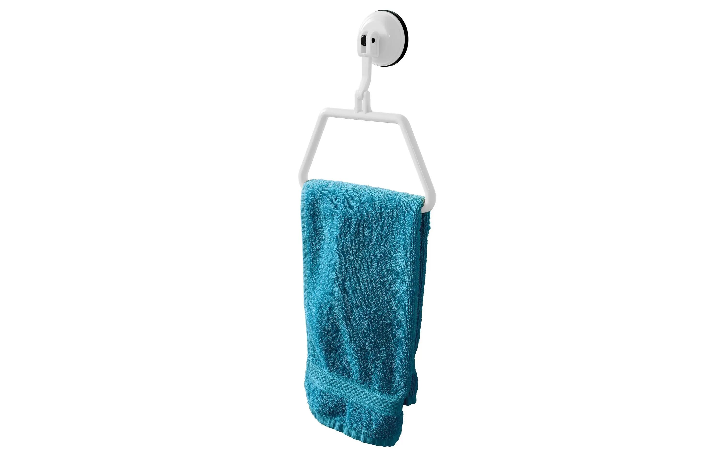 Eurotrail Handtuch-Halter mit Saugnapf Weiss 2/2