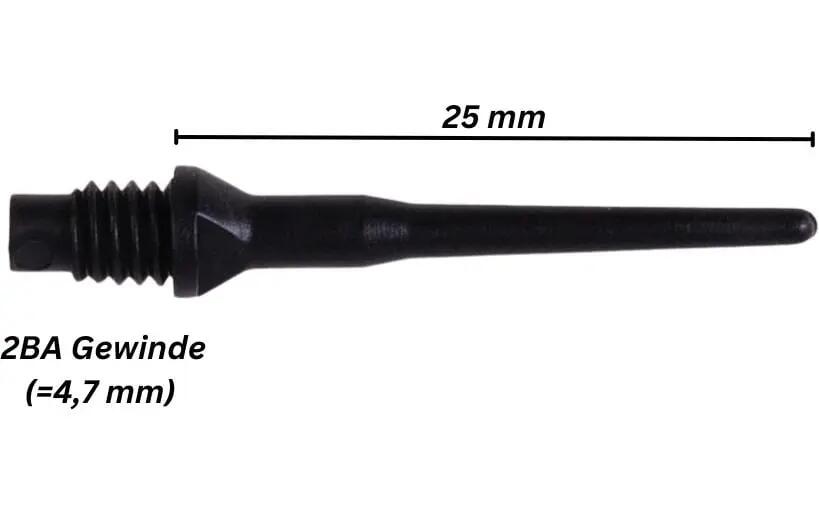Karella Softspitzen Keypoint 2BA Schwarz 100 Stück 2/3