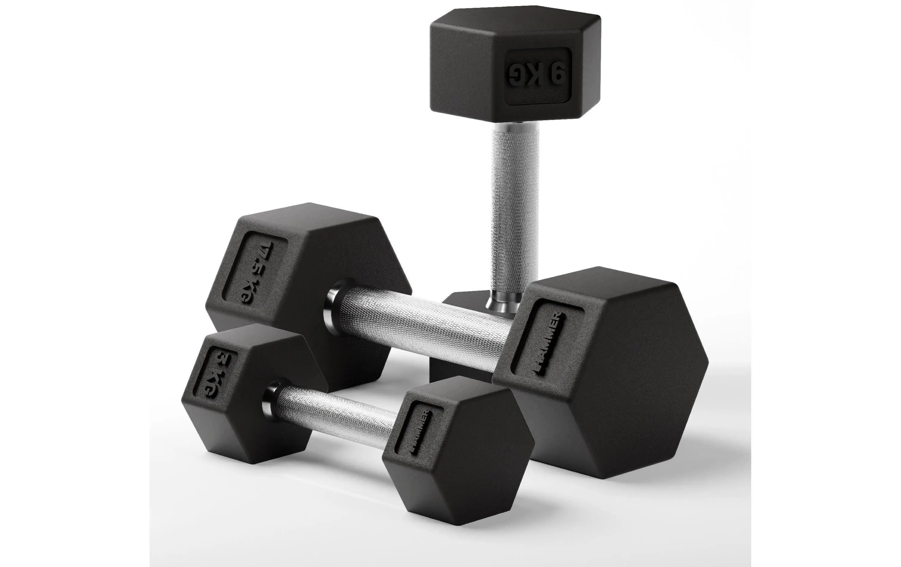 HAMMER Dumbbell Hexagon PRO 4 kg 2/3