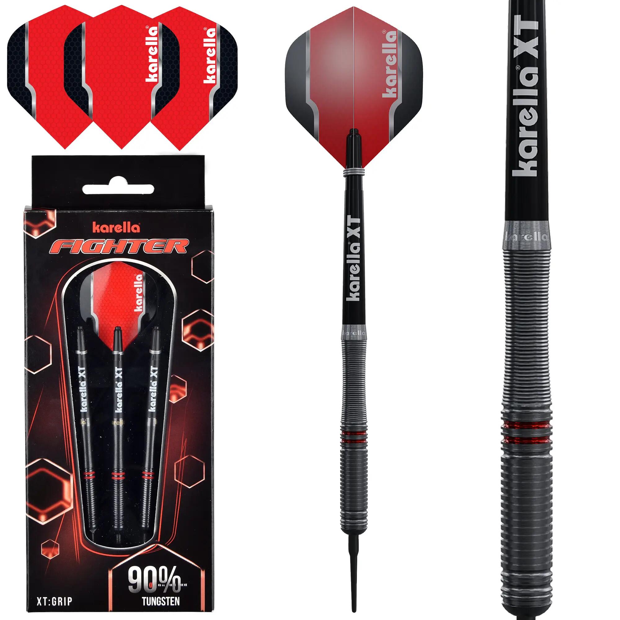 Karella Softdart Fighter 18g Schwarz, 3 Stück 2/7