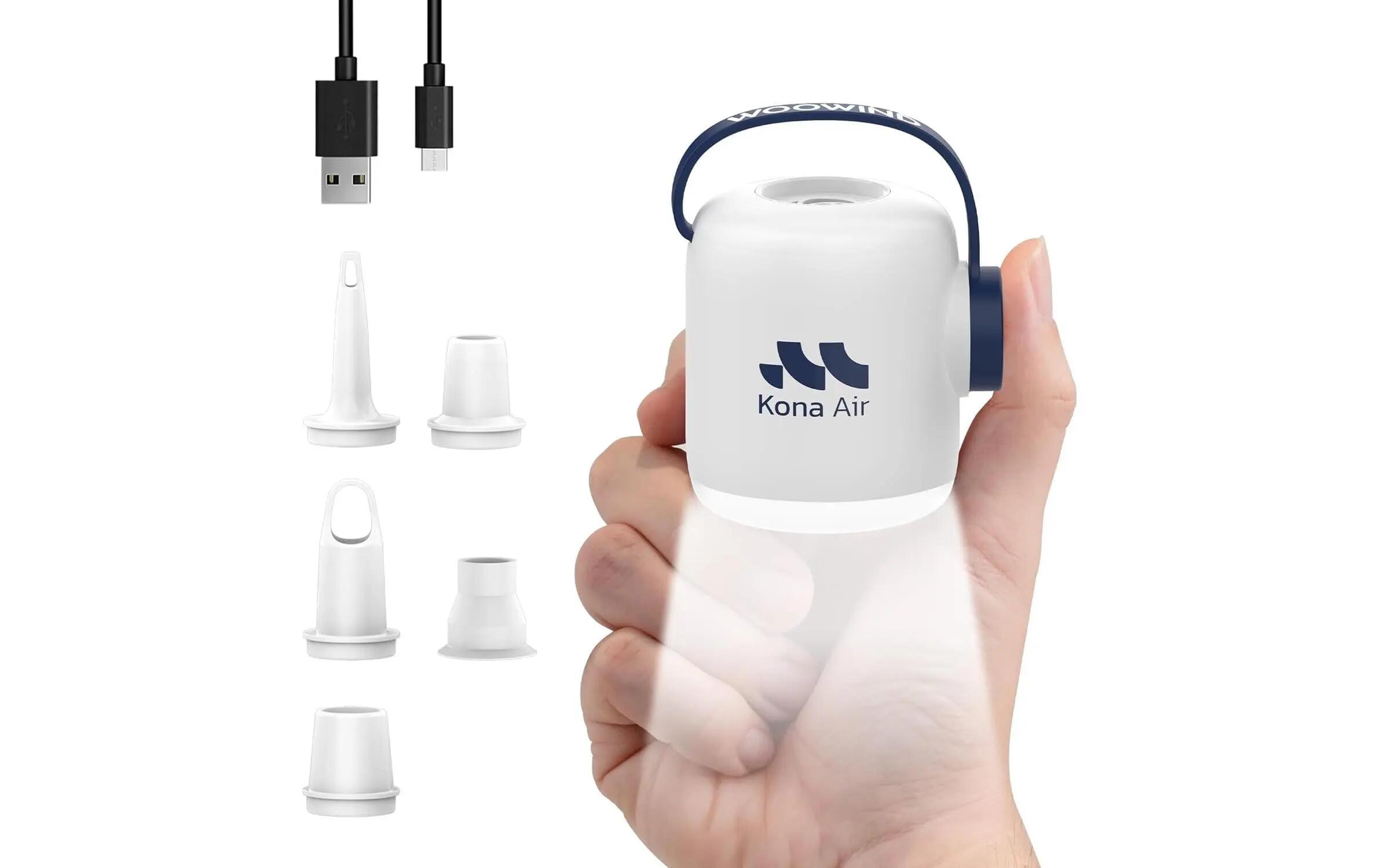 Woowind Mini-Luftpumpe Kona Air 2000 mAh Weiss 2/3