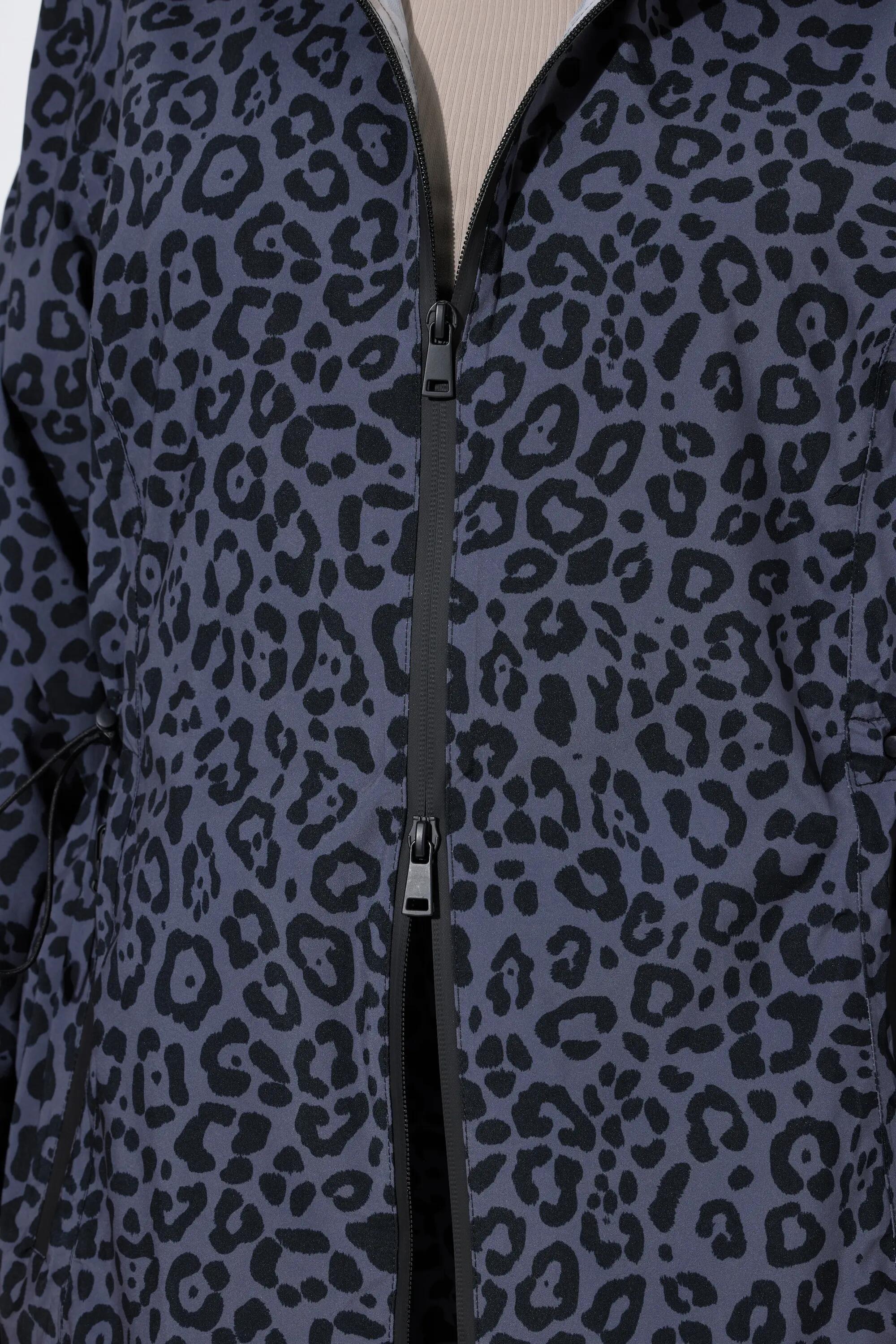 Femme Veste de pluie imperméable motif léopard capuche et visière 5/7