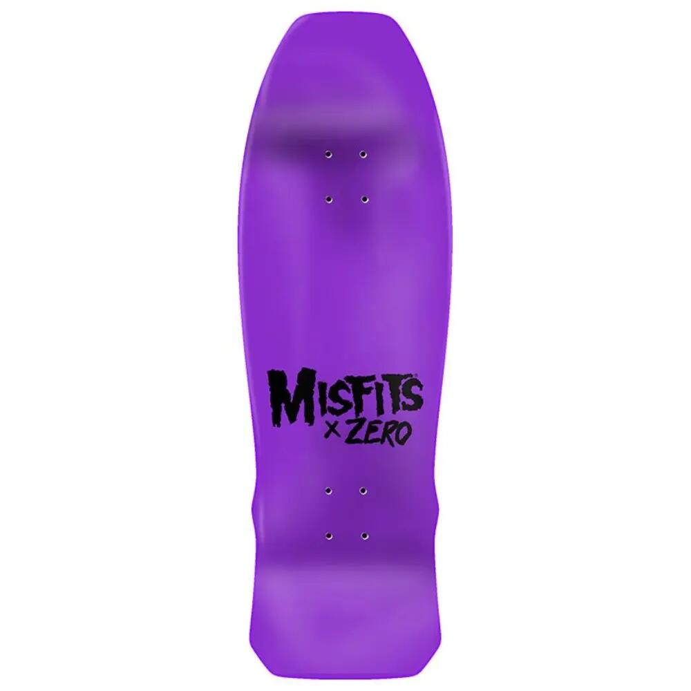 Zero Skateboards Deck Misfits Earth A.D. '89 Cruiser Purple Dipped 10'' 2/2