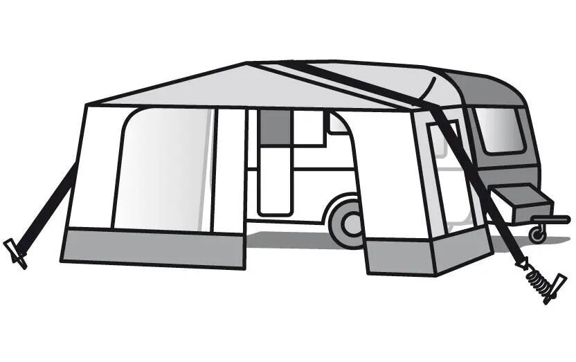 Eurotrail Canopy Cinghia antivento per verande fino a 7,5 m 2/2