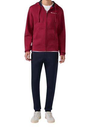 Champion - Survêtement Homme Zippé à Capuche Molleté, Bordeaux
