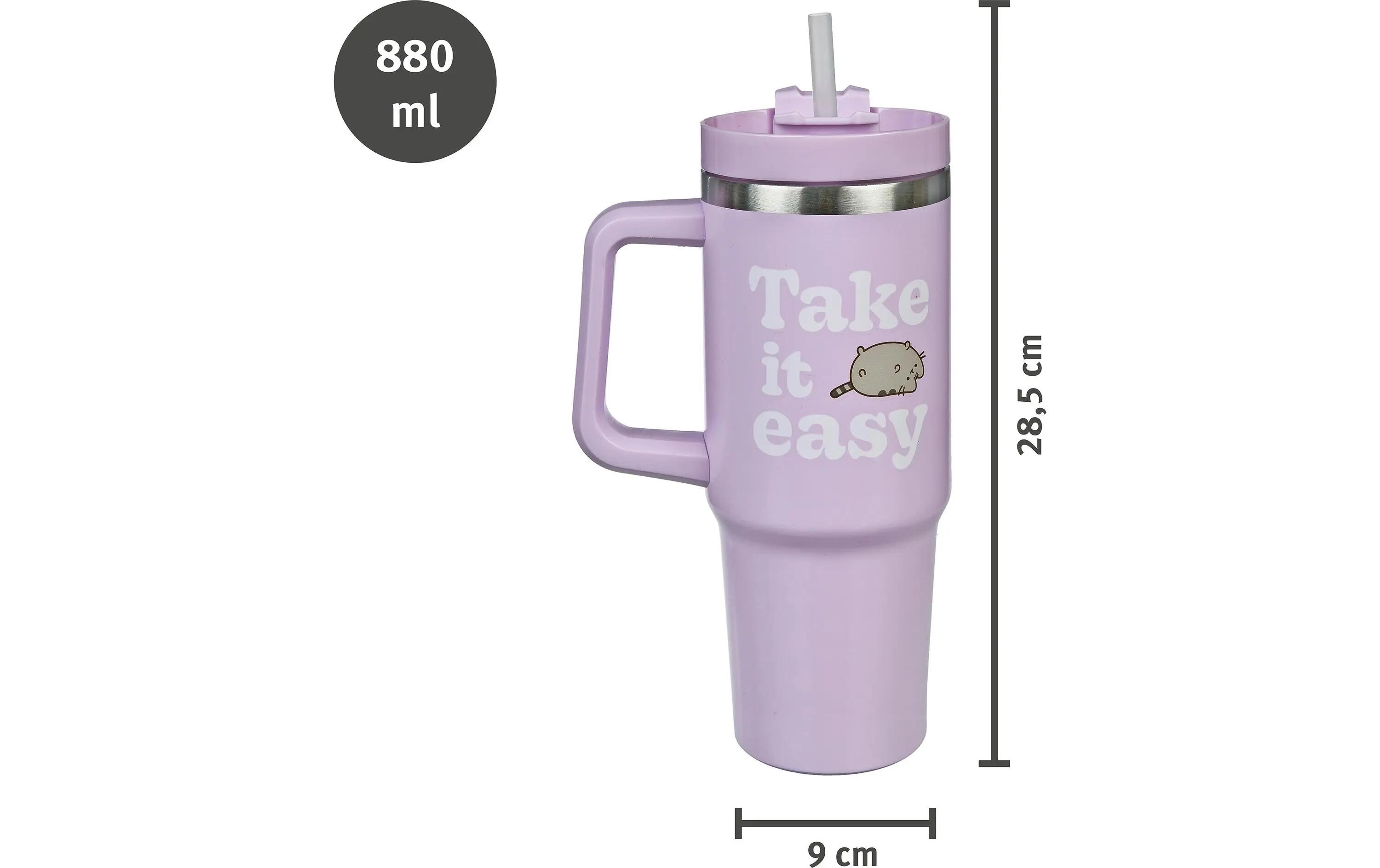 Undercover Trinkflasche Pusheen 880 ml Aluminium Rosa 2/2
