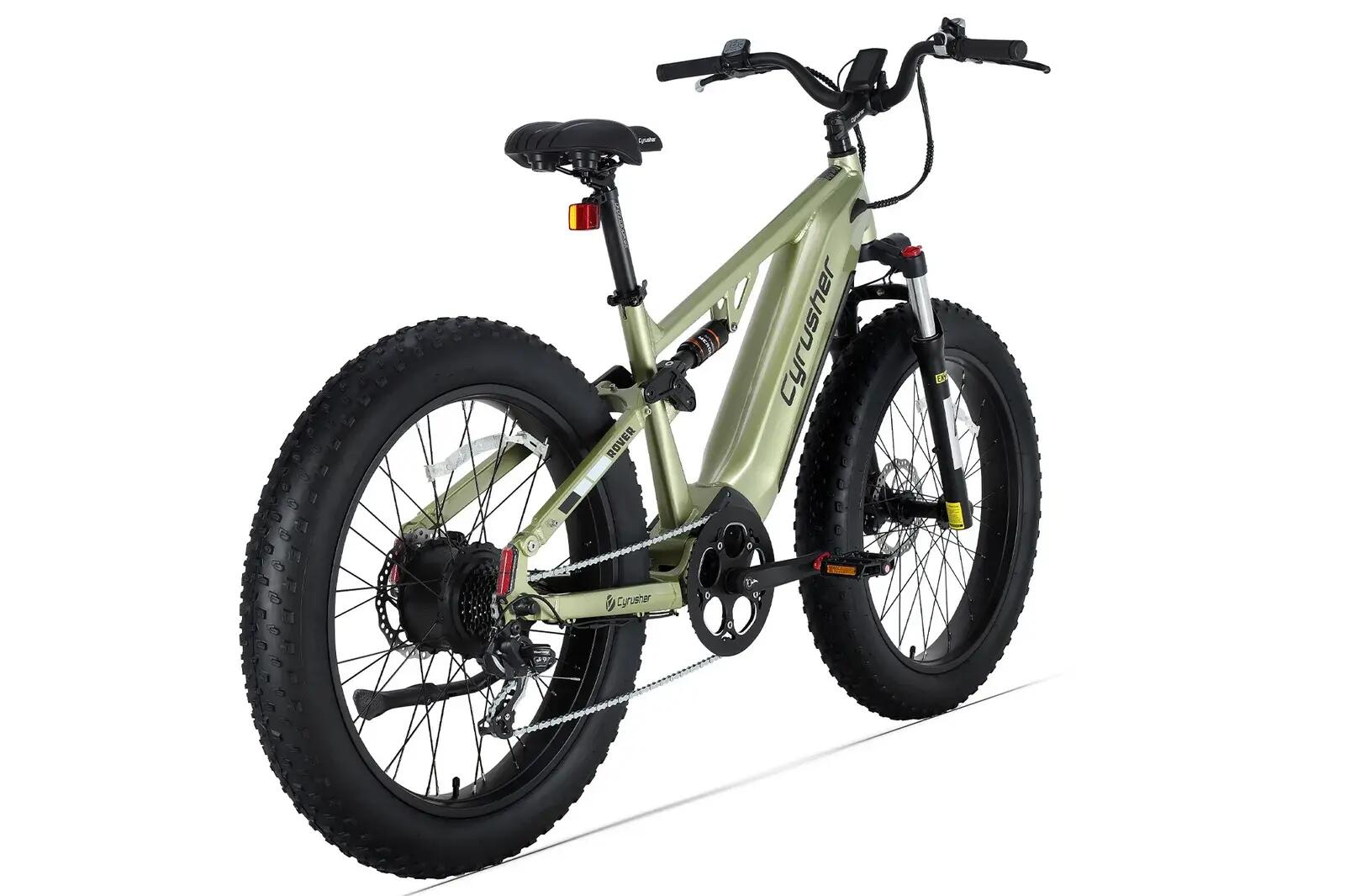 Bicicleta eléctrica Cyrusher Rover de doble suspensión, 52 V 15,6 Ah 3/3