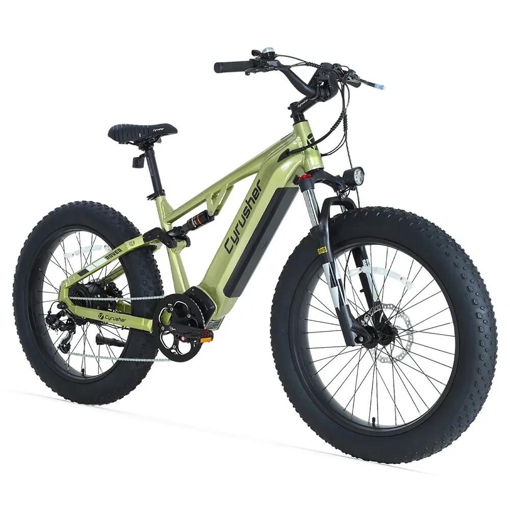 Bicicleta eléctrica Cyrusher Rover de doble suspensión, 52 V 15,6 Ah 2/3