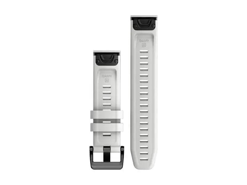 GARMIN Bracelet QuickFit 22 mm Silicone Epix Gen 2 – Blanc 2/2