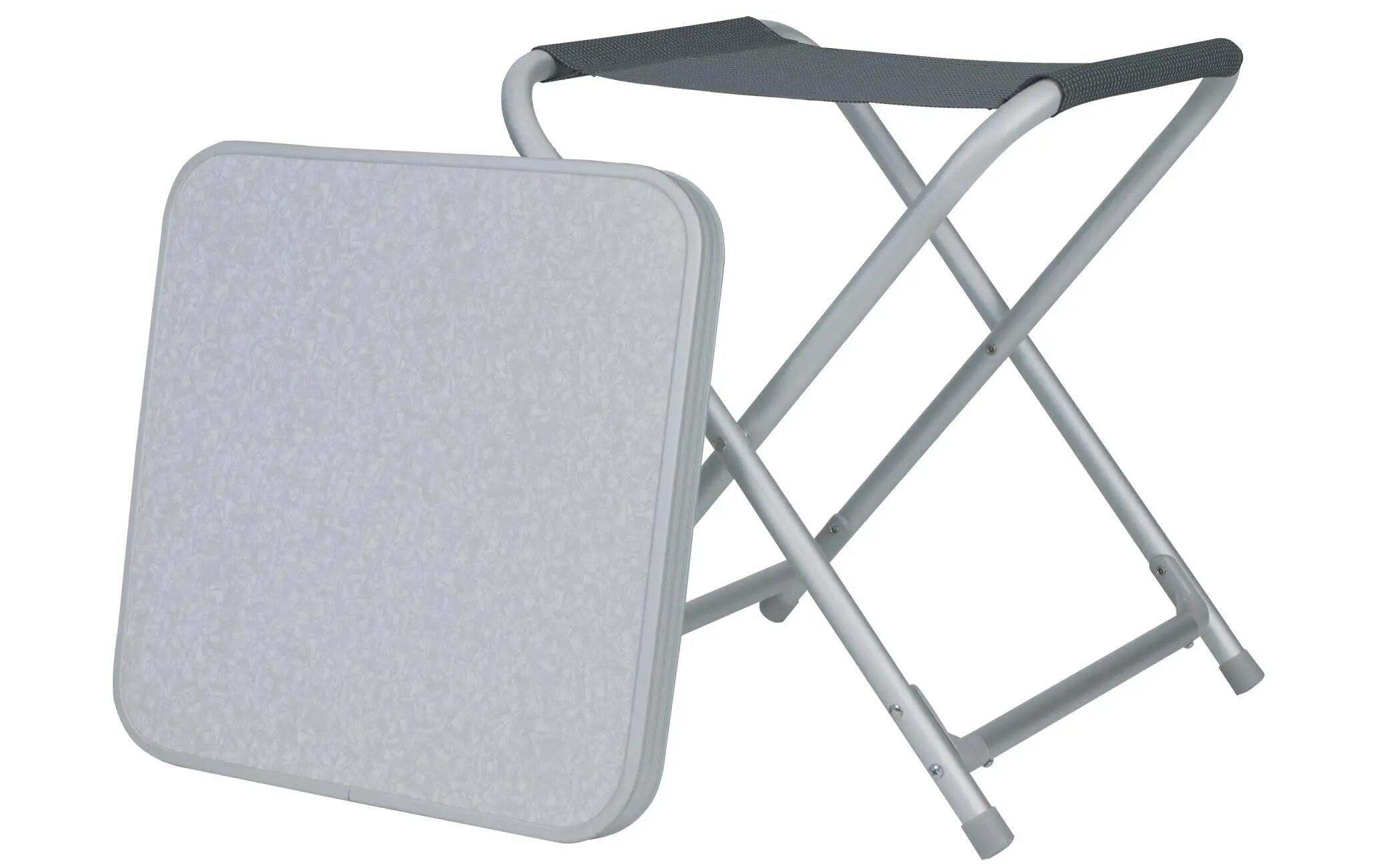 Tabouret de camping Eurotrail Toledo Gris pliant 2/2