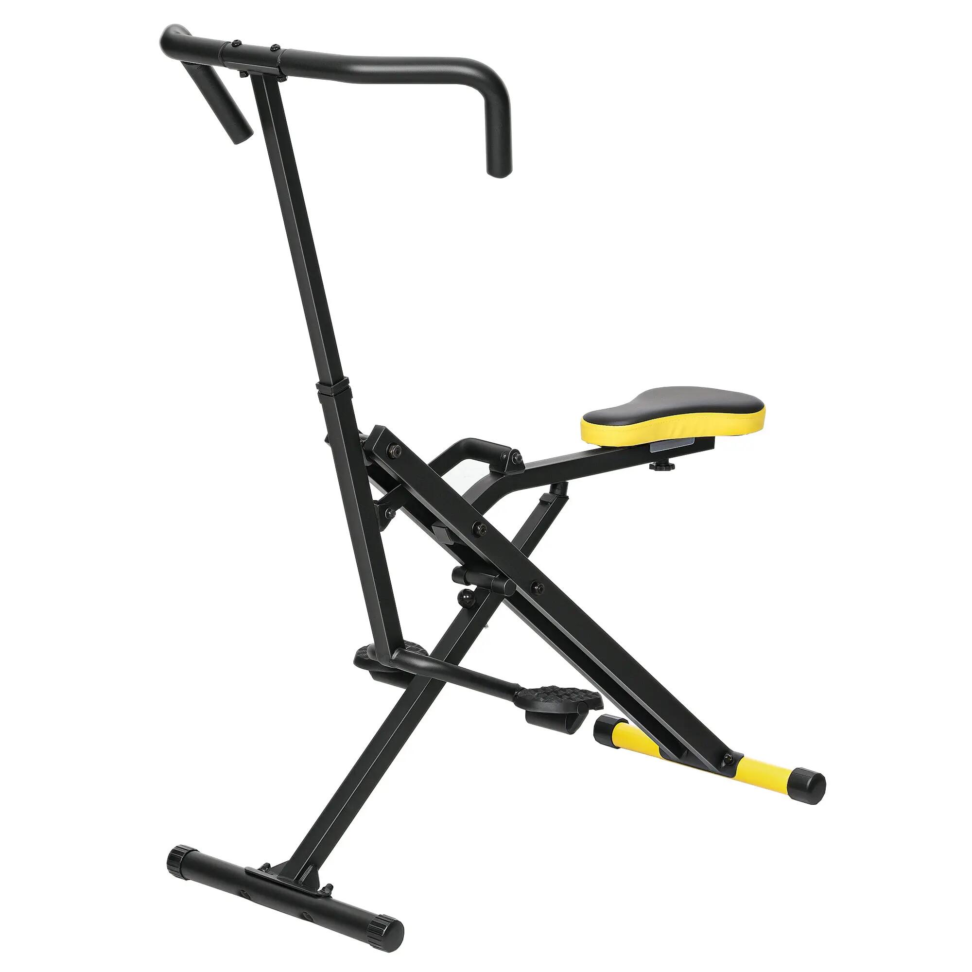 Appareil de musculation pliable Total Crunch avec siège réglable, en métal et pl 2/9