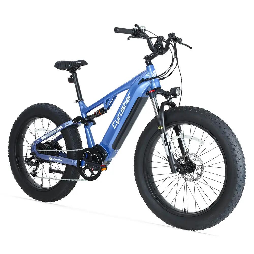 Bicicleta eléctrica Cyrusher Rover de doble suspensión, 52 V 15,6 Ah 3/3