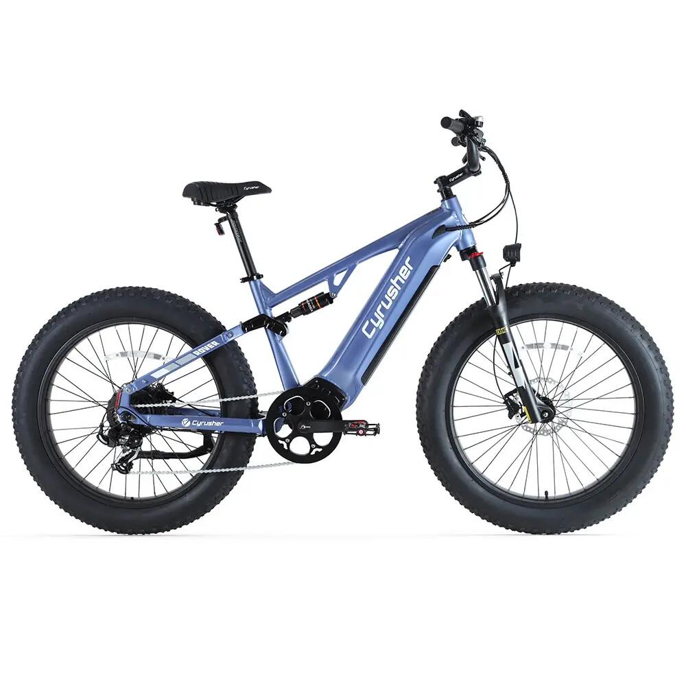 Bicicleta eléctrica Cyrusher Rover de doble suspensión, 52 V 15,6 Ah 2/3