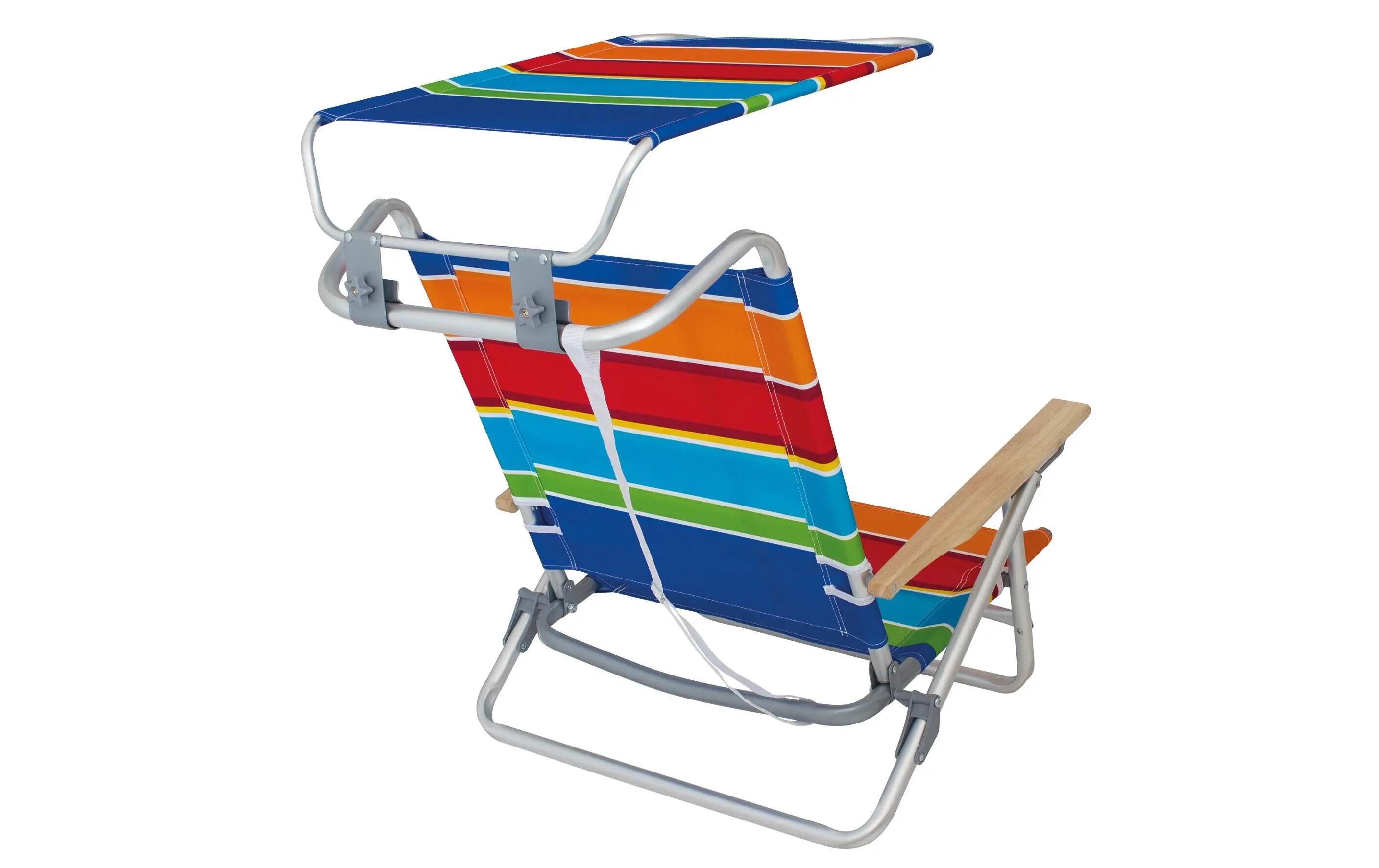 Eurotrail Chaise de plage Mediterrane multicolore 3/3