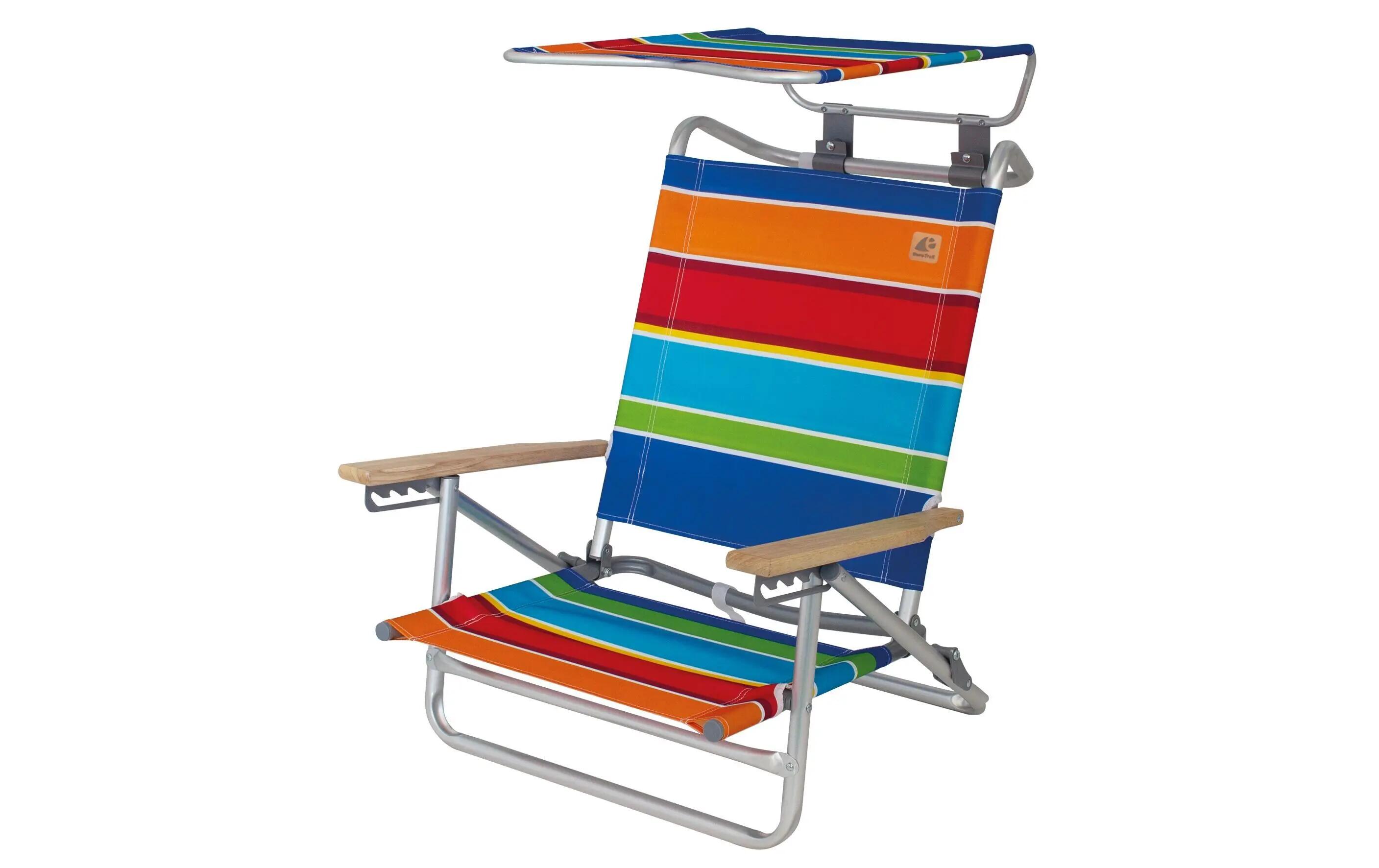 Eurotrail Chaise de plage Mediterrane multicolore 2/3