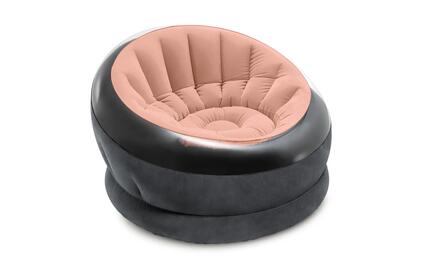 Intex Fauteuil Gonflable Empire 112x109 cm Rose/Noir