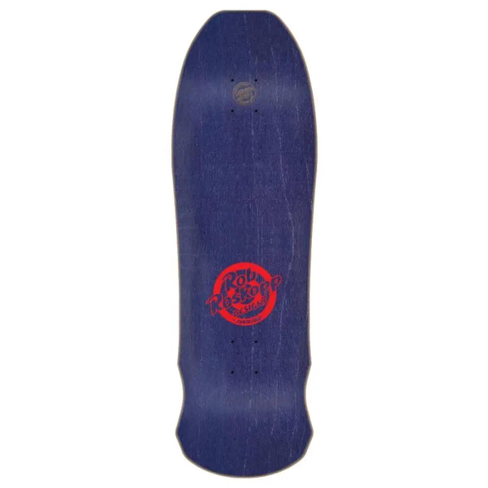 Skateboard Deck Old School Santa Cruz Reissue Roskopp Face Yellow 9.5'' 2/2