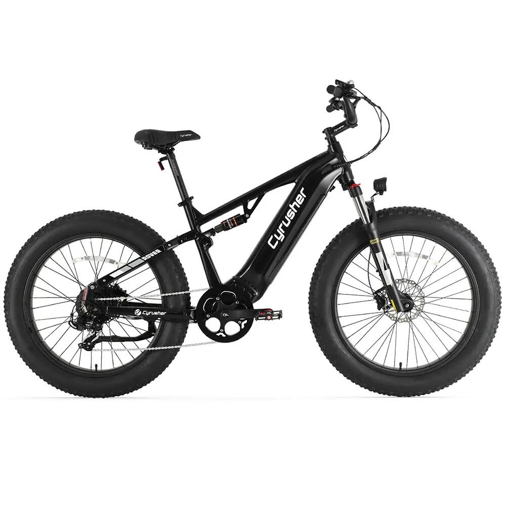 Bicicleta eléctrica Cyrusher Rover de doble suspensión, 52 V 15,6 Ah 2/3