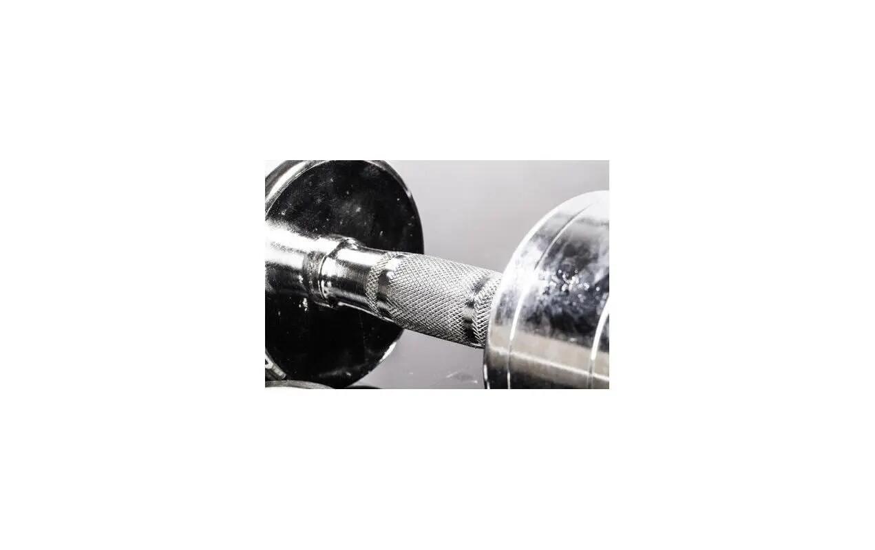 Gymstick Pro Chrome Dumbbell Single 1 kg Silver Steel 2/4