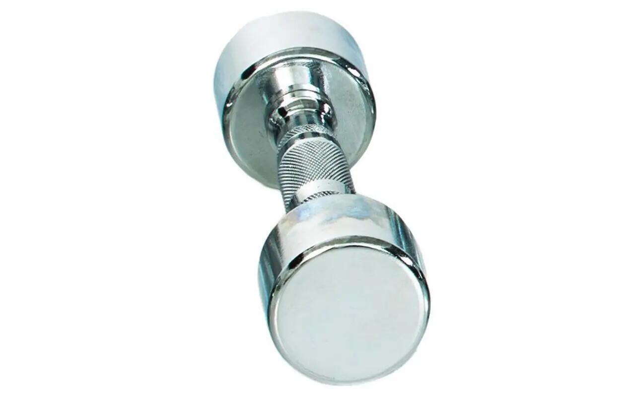 Gymstick Pro Chrome Dumbbell Single 3 kg Steel Silver 2/4
