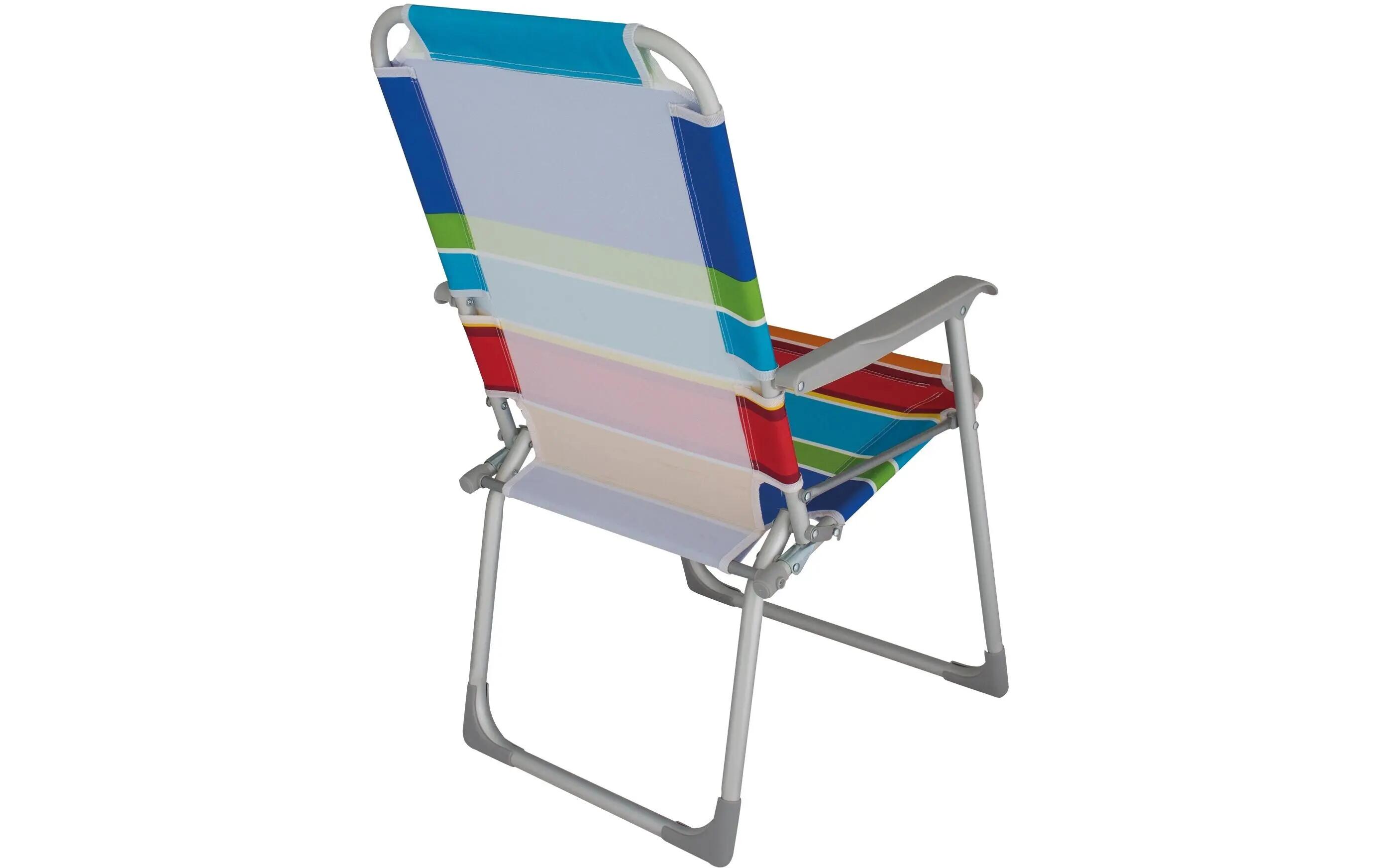 Eurotrail Chaise de camping Bézier Beach Multicolore 2/3