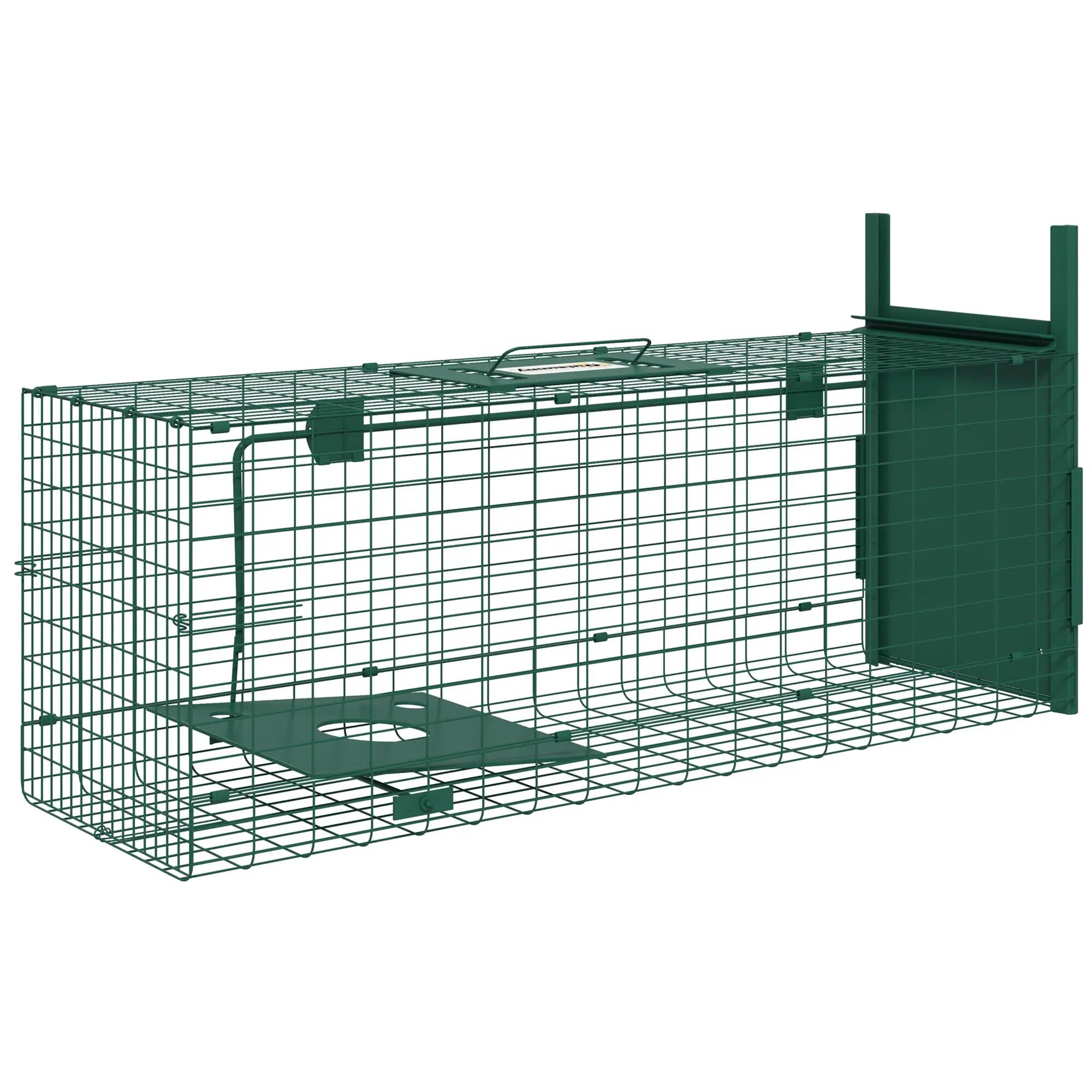 Cage-piège pour petits animaux avec une porte et une poignée, 80 x 25 x 30 cm, v 2/9