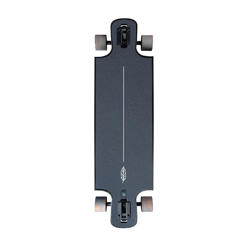 RAM Longboard Komplettboard 36.5" x 10" ABEC 9 Nivo weiß -beige