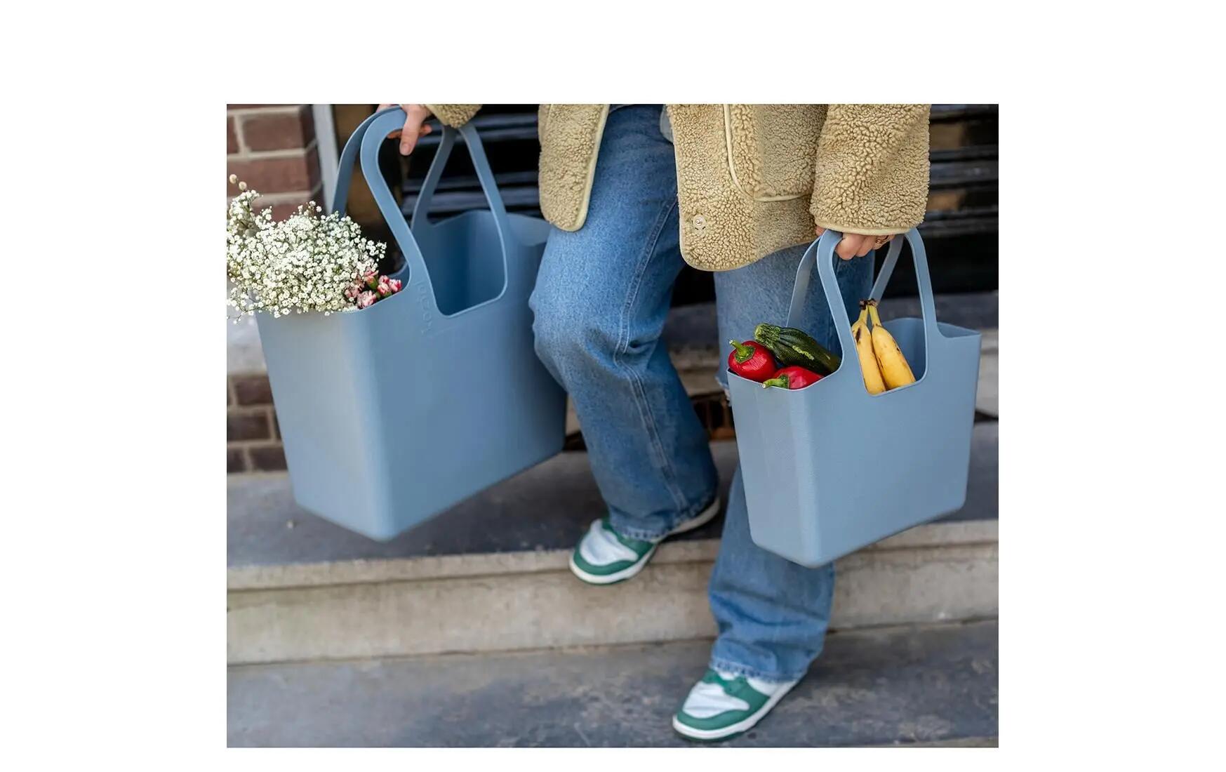 Koziol Sac Shopping Taschelino Flower Blue 3/3