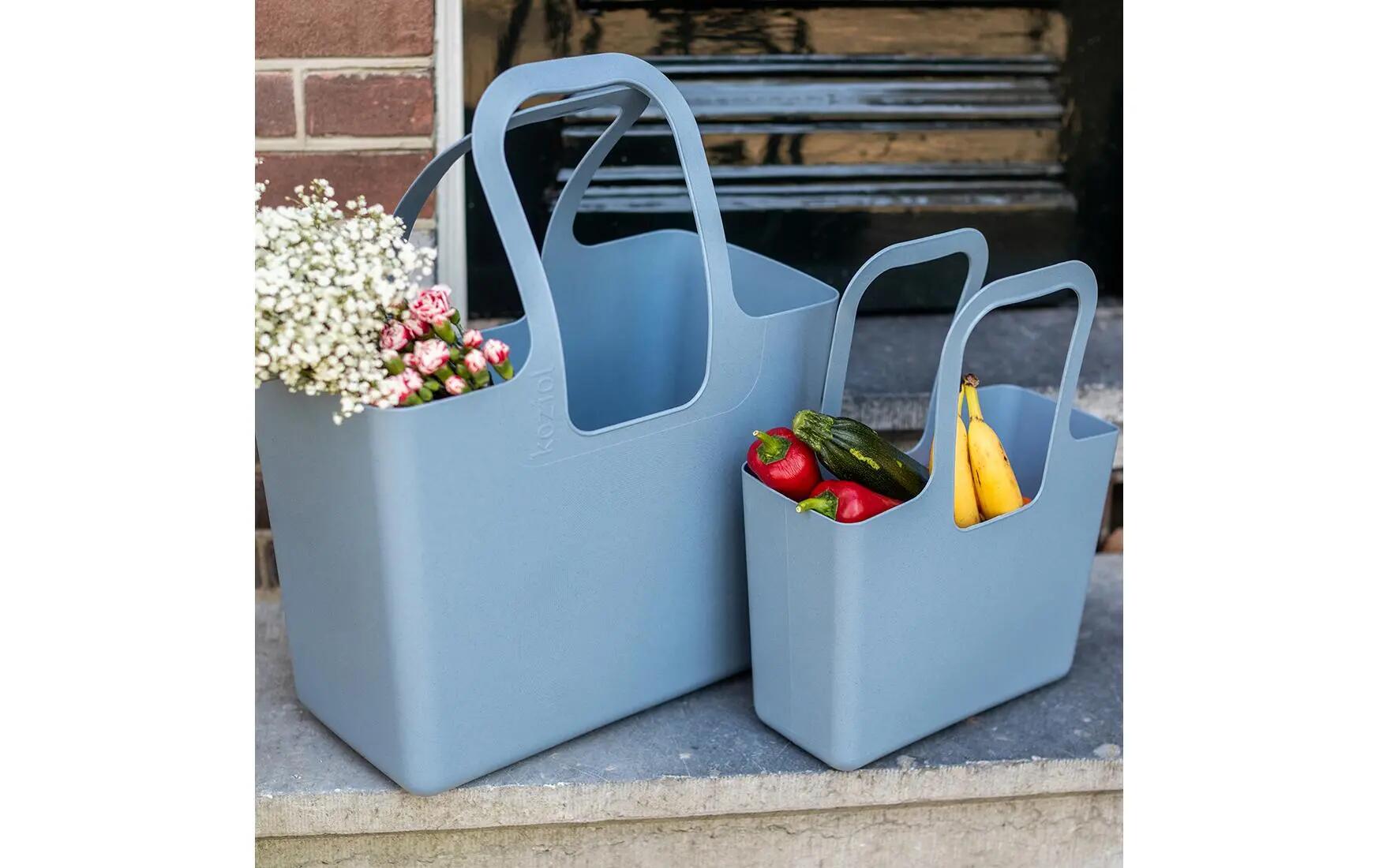 Koziol Sac Shopping Taschelino Flower Blue 2/3