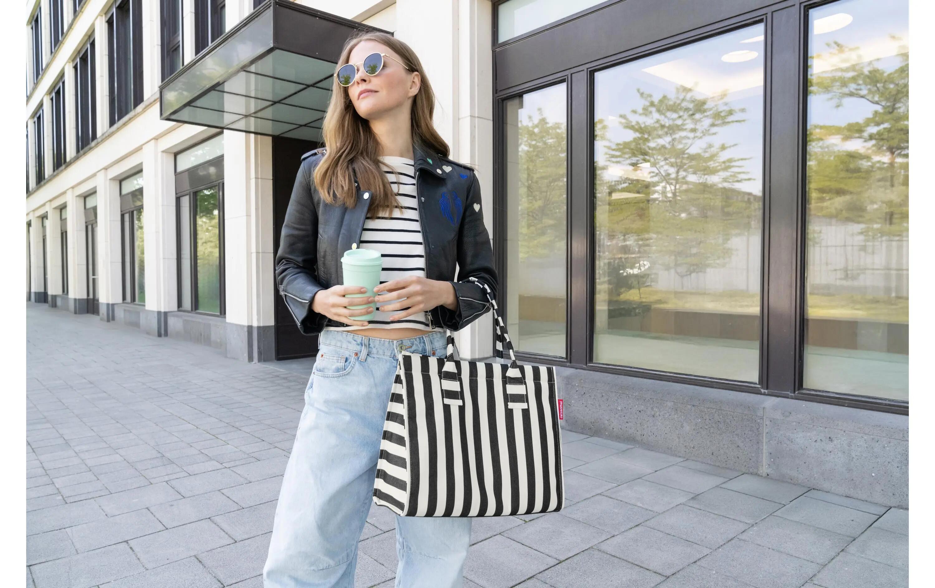 Reisenthel Daily Shopper Summerstripes Black 14 l 3/3