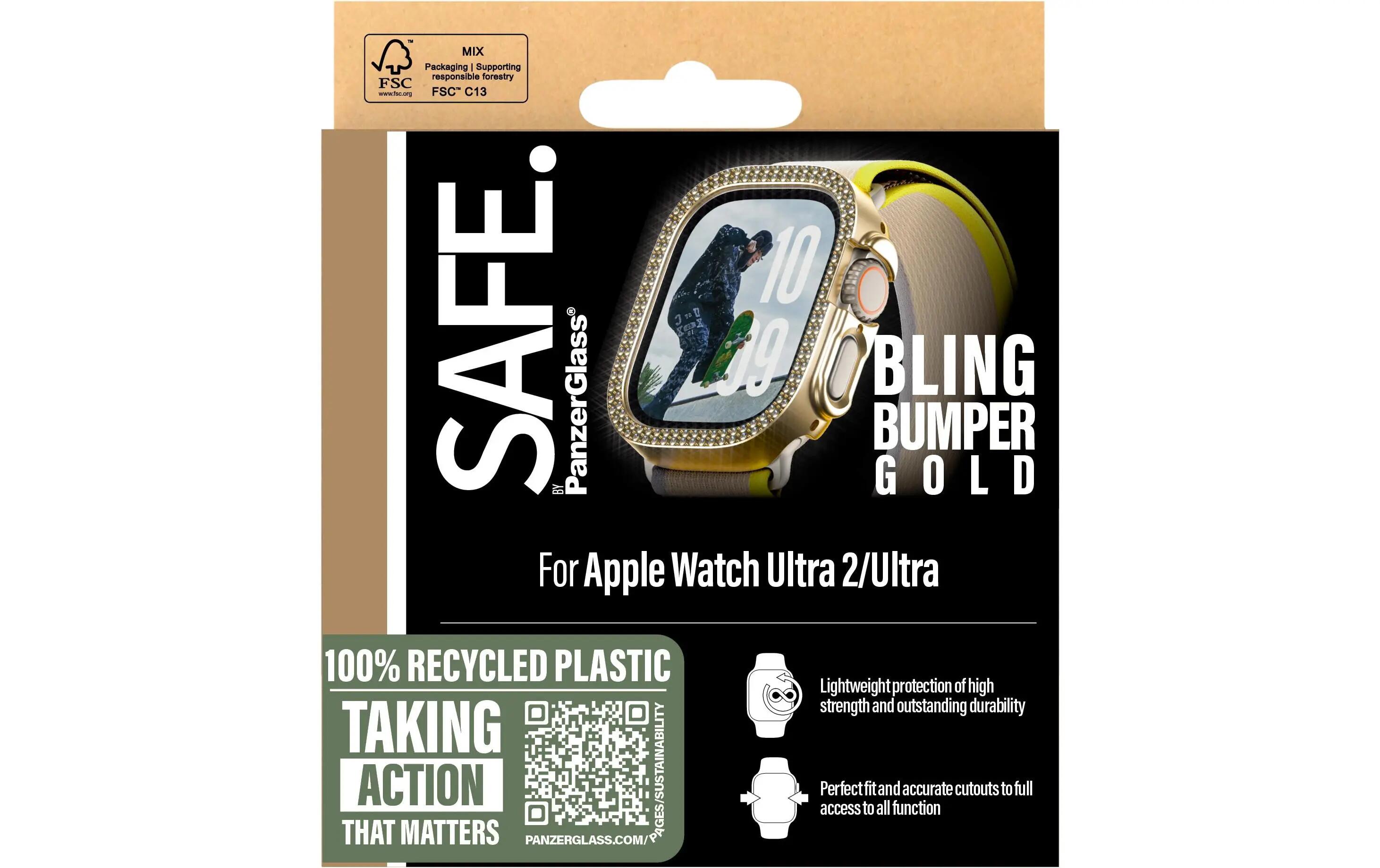 SAFE. Bling Bumper Gold Protection écran 45 mm Apple Watch S10 3/3