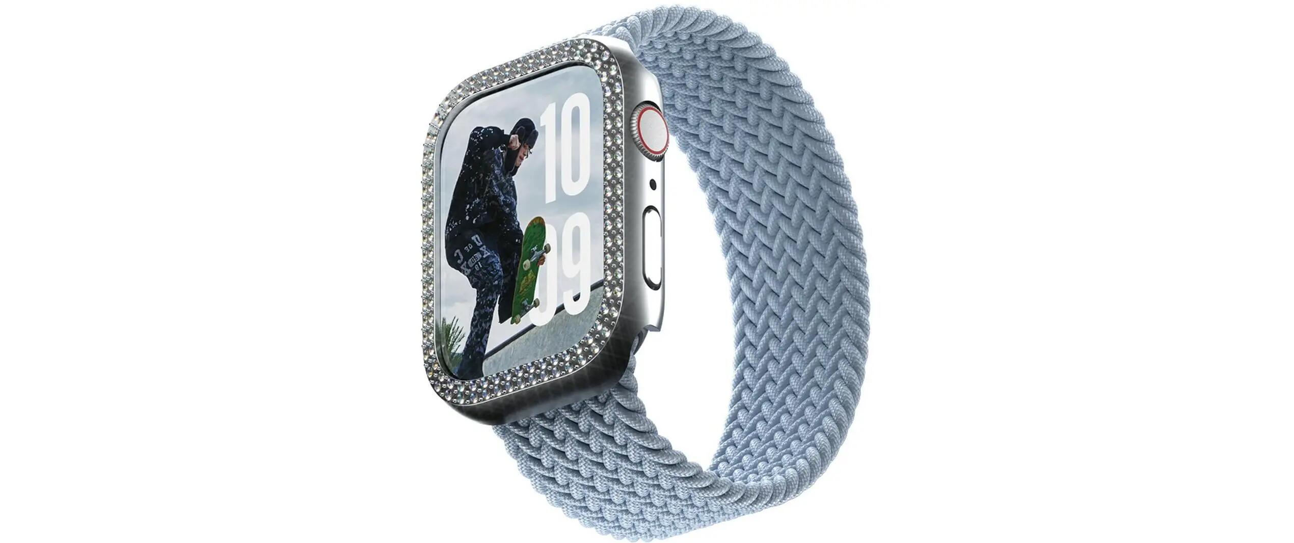 SAFE. Bling Bumper Silver Protection écran 46 mm Apple Watch S10 2/3