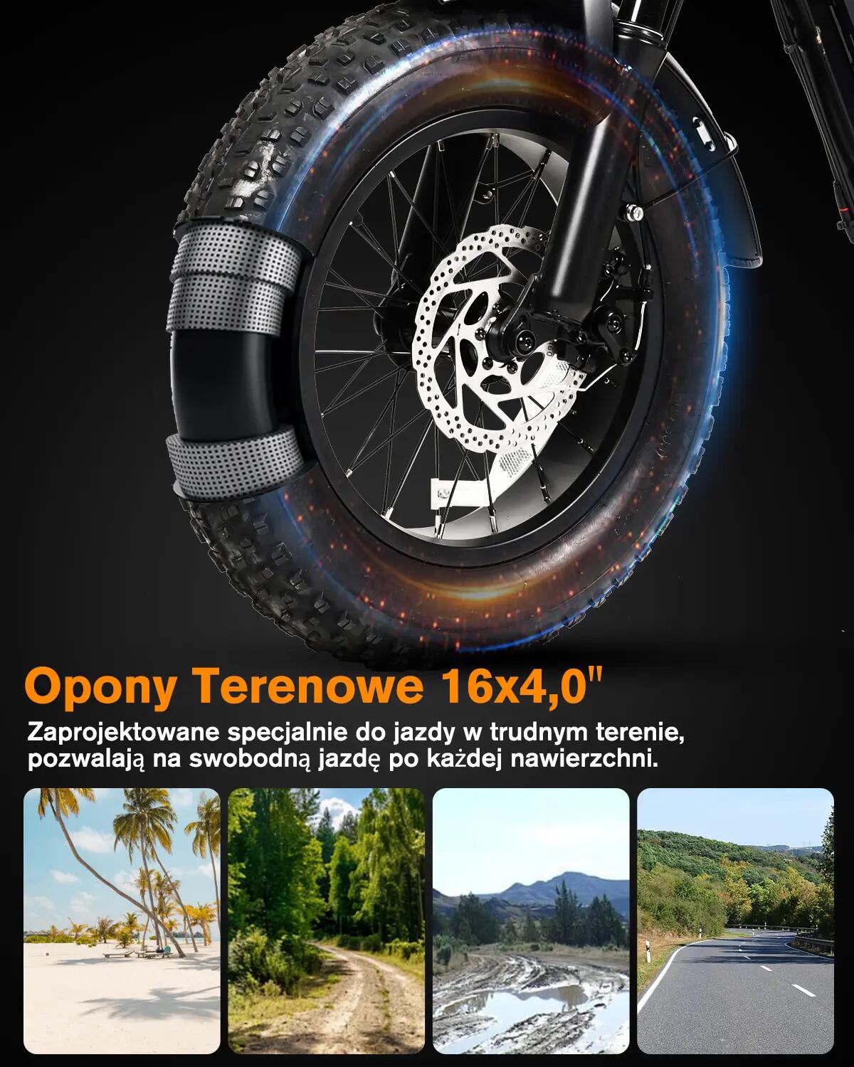 Bodywel M16 PRO terepjáró elektromos kerékpár, 48V 15Ah, teljes felfüggesztés 6/7