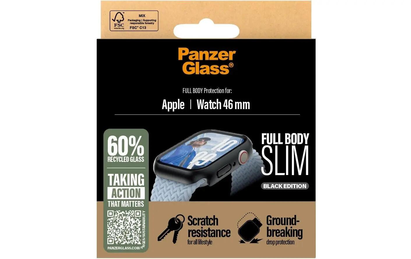 PanzerGlass Full Body Slim Apple Watch Series 10 46mm Noir 2/3