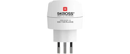 SKROSS Reiseadapter Europa auf Schweiz, Italien, Brasilien