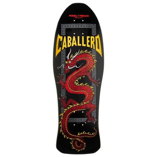 Skateboard Deck Old School Powell Peralta Caballero Chinese Dragon Red Foil 10''