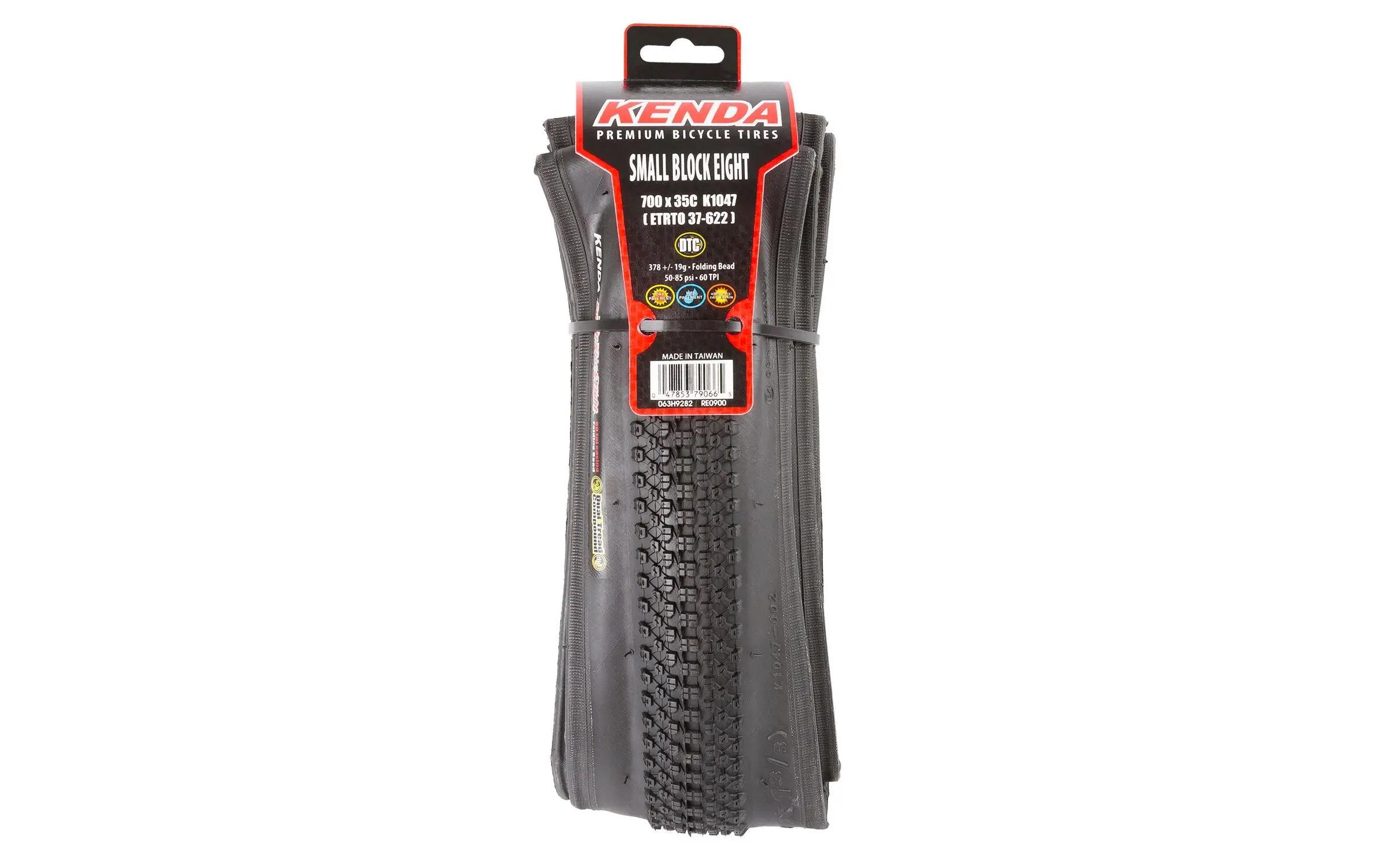 Kenda Small Block Eight Folding Tyre 28" x 37 mm Gravel/CX 2/2