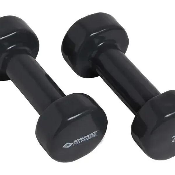 Schildkröt Fitness Vinyl Dumbbell Set 2 x 2.0 kg Anthracite