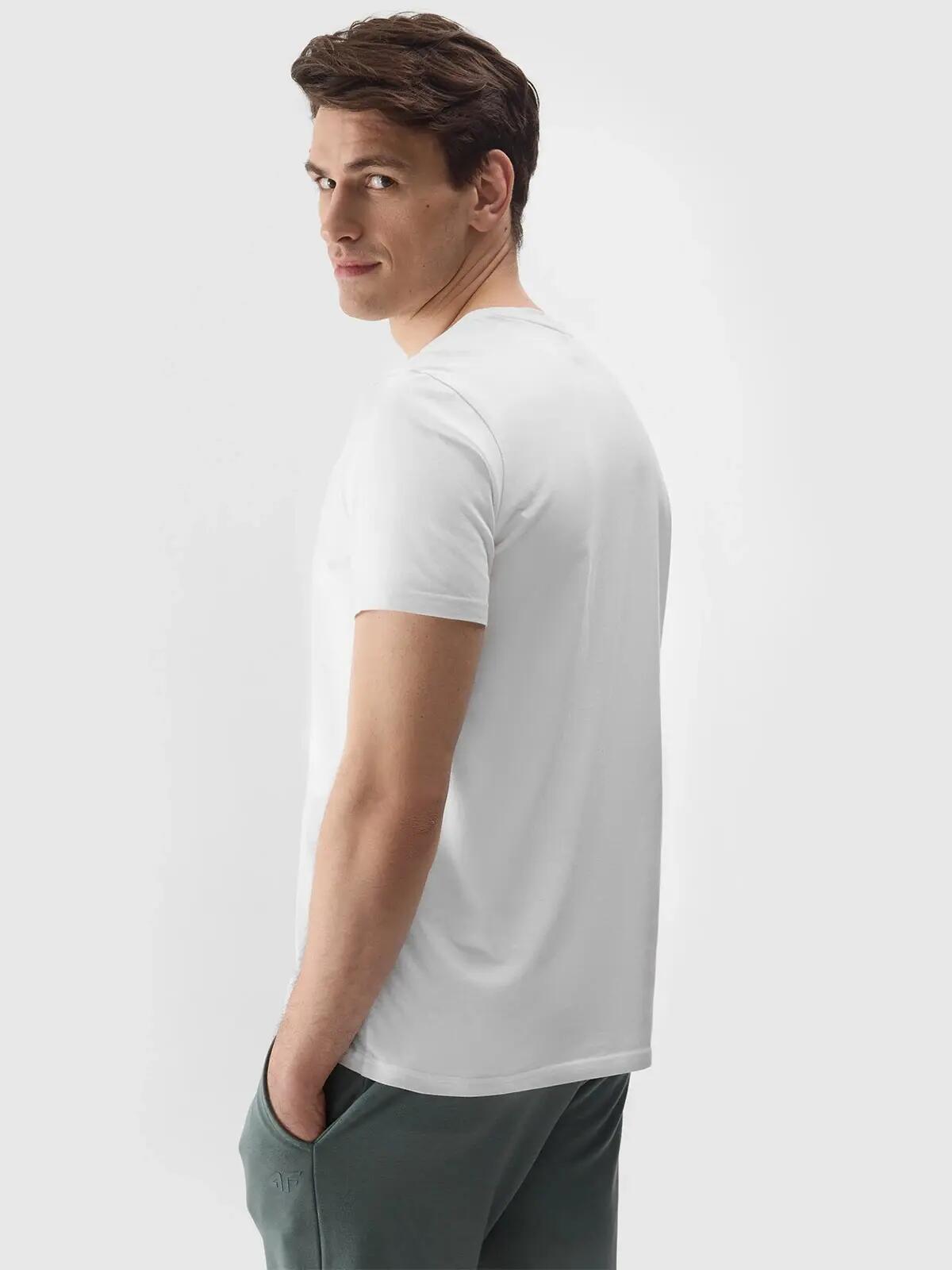 T-SHIRT MĘSKI 4F KOSZULKA BAWEŁNIANA SPORTOWA TTSHM1154 6/7