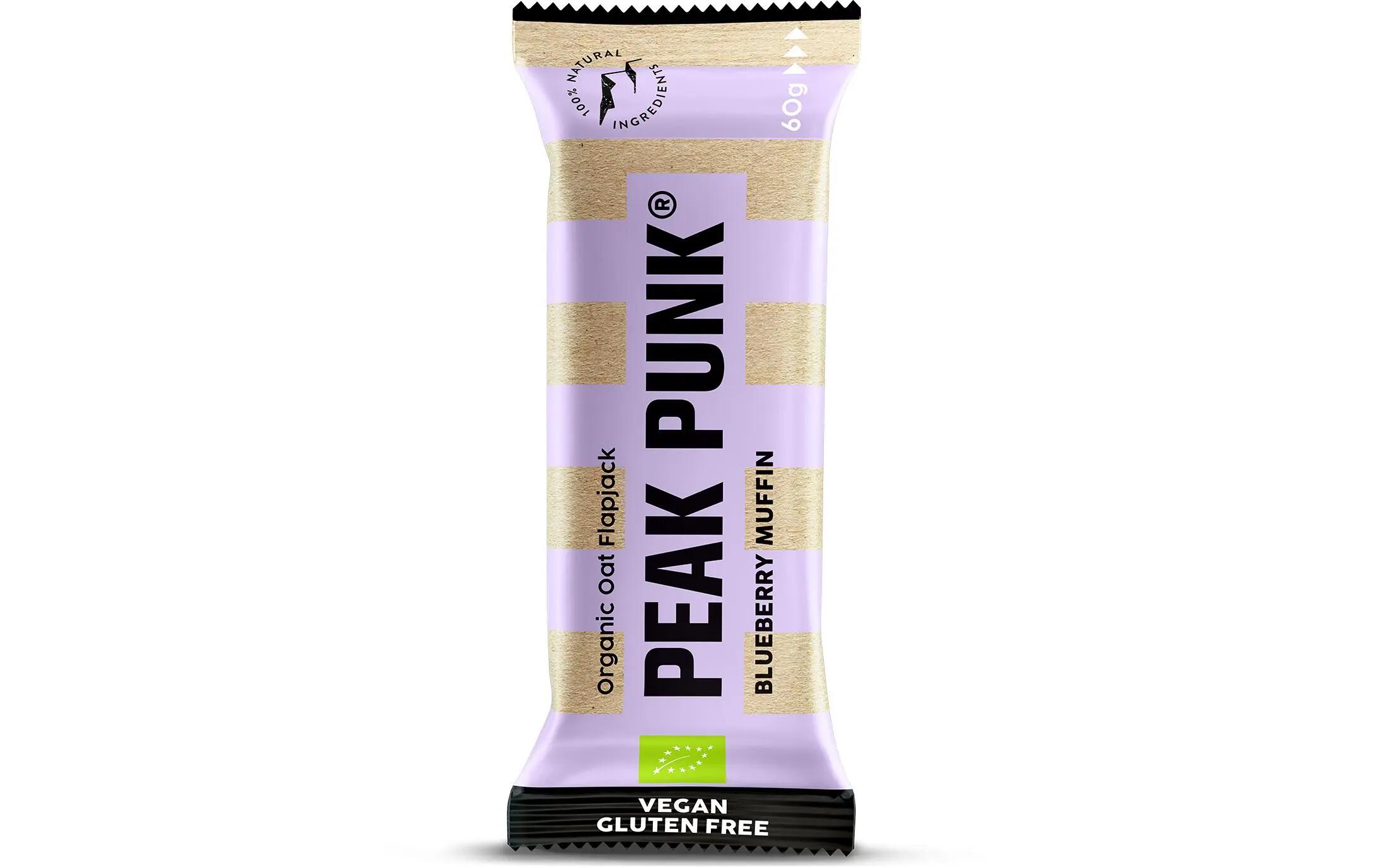 PEAK PUNK Oat Flapjack Blueberry Muffin 12 x 60 g 2/2