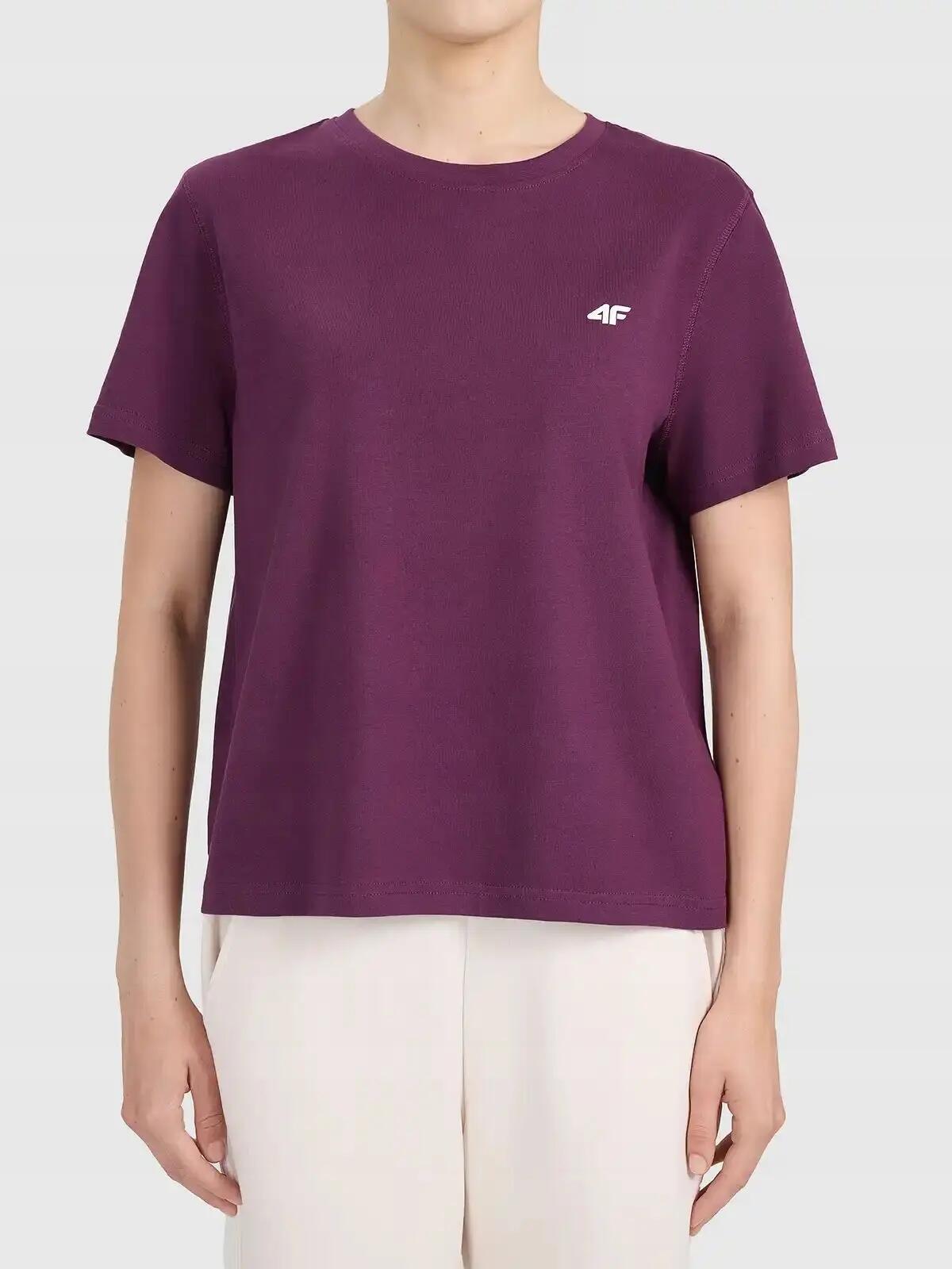 T-SHIRT DAMSKI 4F KOSZULKA SPORTOWA 1 BAWEŁNA  F2772 SS26 2/6