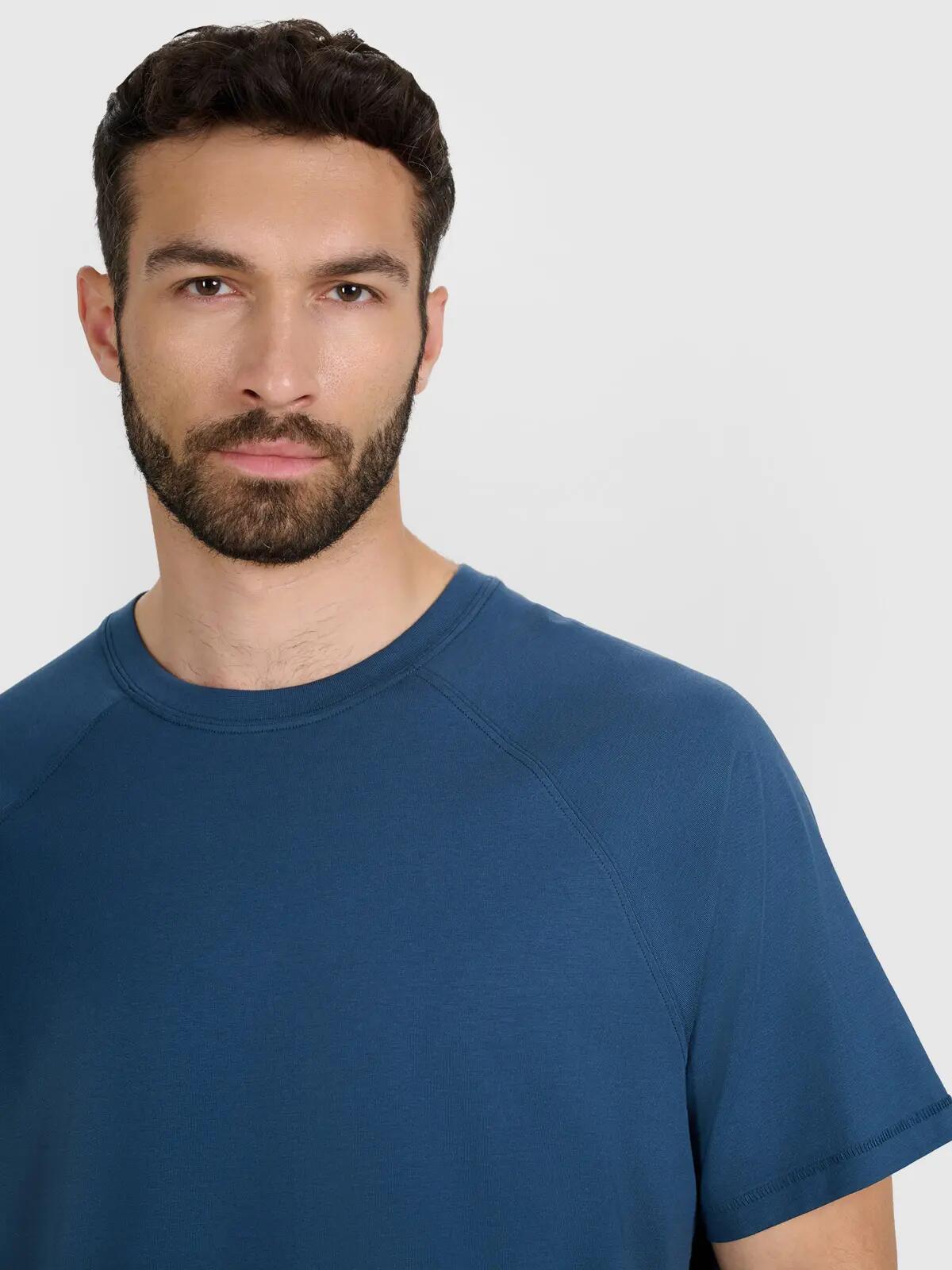 T-SHIRT MĘSKI 4F KOSZULKA BAWEŁNIANA  TTSHM2360 3/8