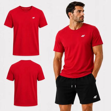 T-SHIRT MĘSKI 4F KOSZULKA BAWEŁNIANA SPORTOWA TTSHM3341 SS26