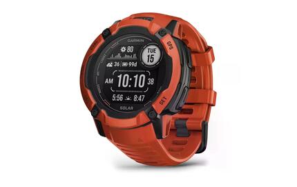 GARMIN Instinct 2X Solar Sportuhr Flame Red