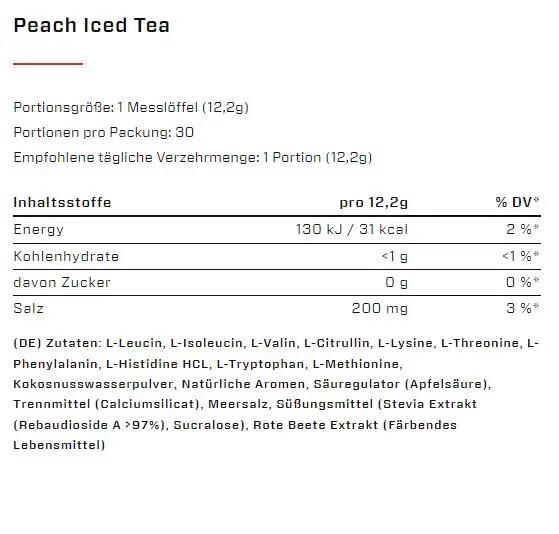 VAST Total Amino EAA+ Polvere Peach Iced Tea 381g 2/3
