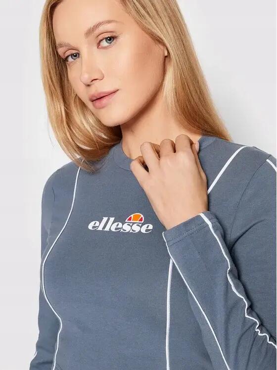 KOSZULKA DAMSKA Z DŁUGIM RĘKAWEM BLUZKA CROP ELLESSE L 5/6